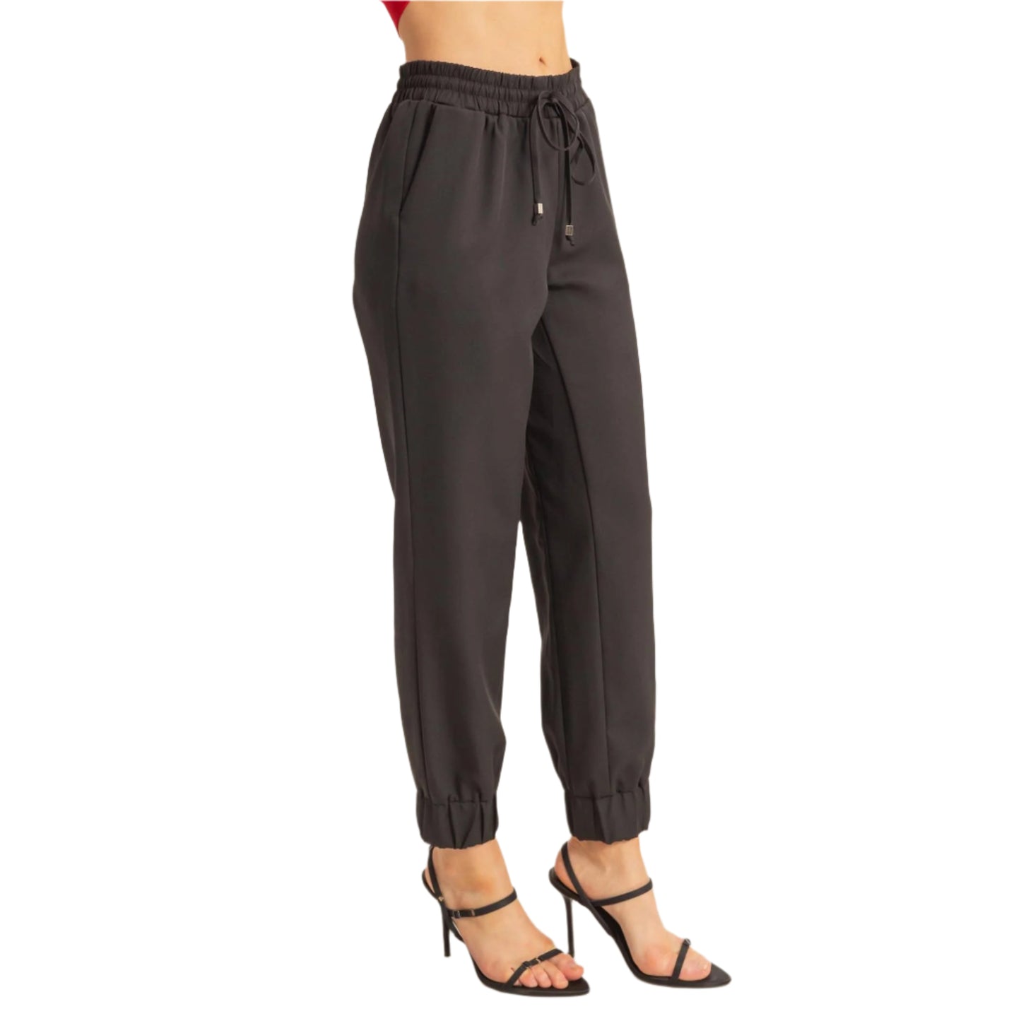 Black Drawstring Joggers