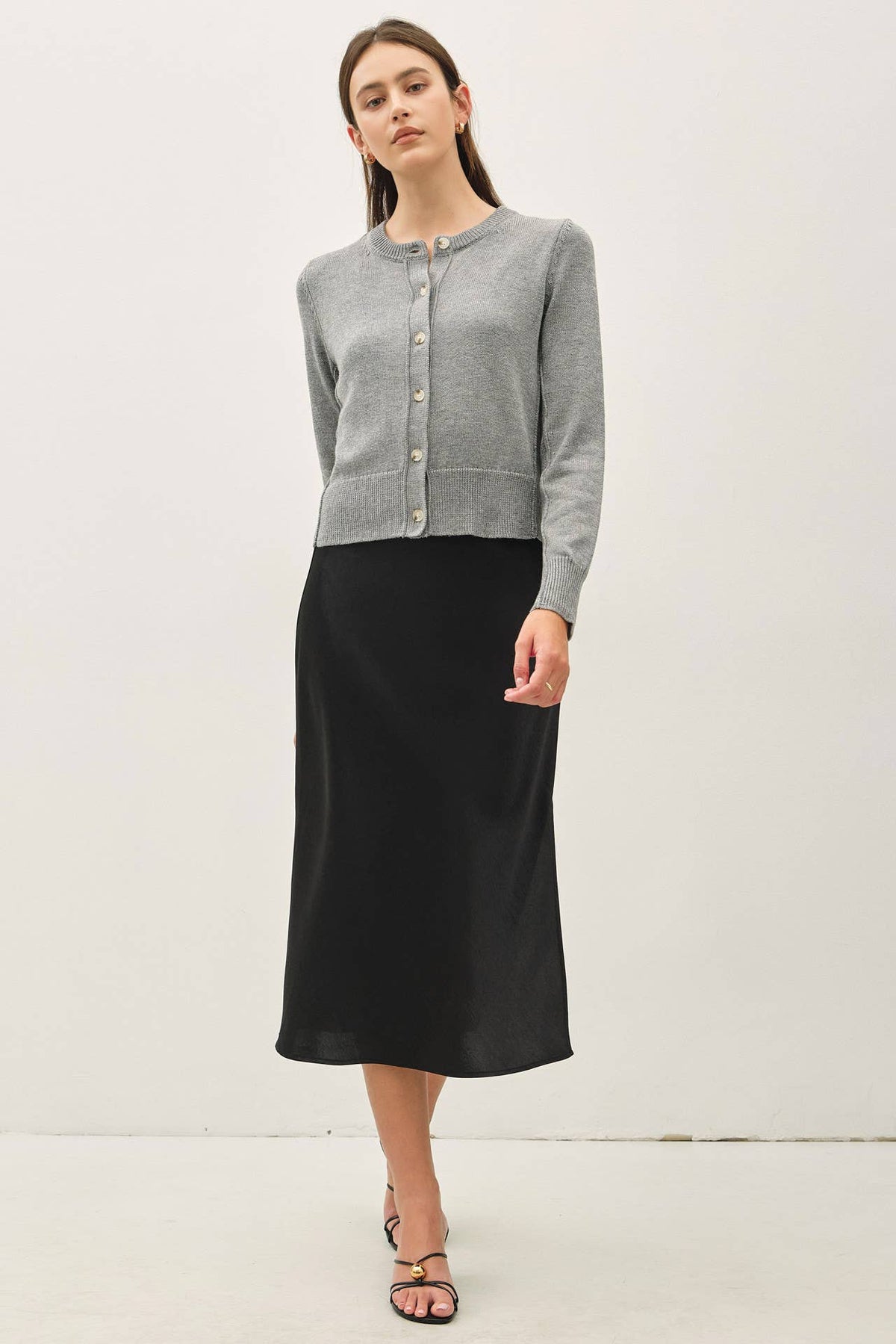 Silky Eggplant Skirt