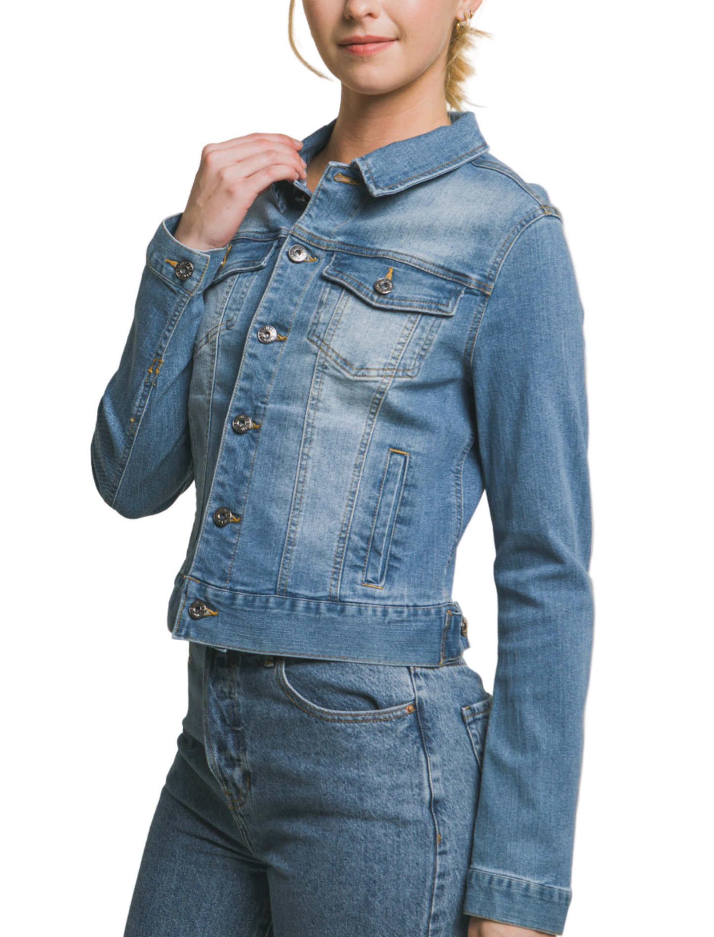 Distressed Denim Jacket