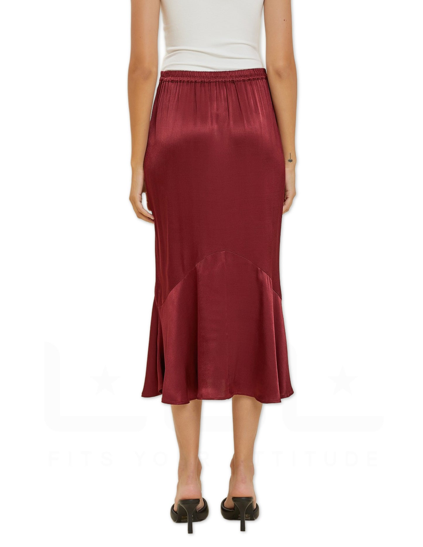 The Kensington Skirt - Wine