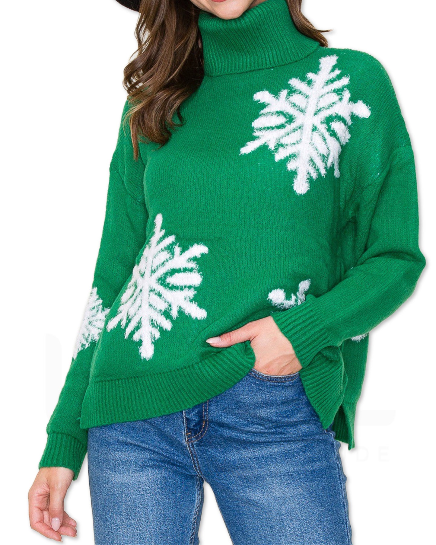 Snowflake Sweater - Green
