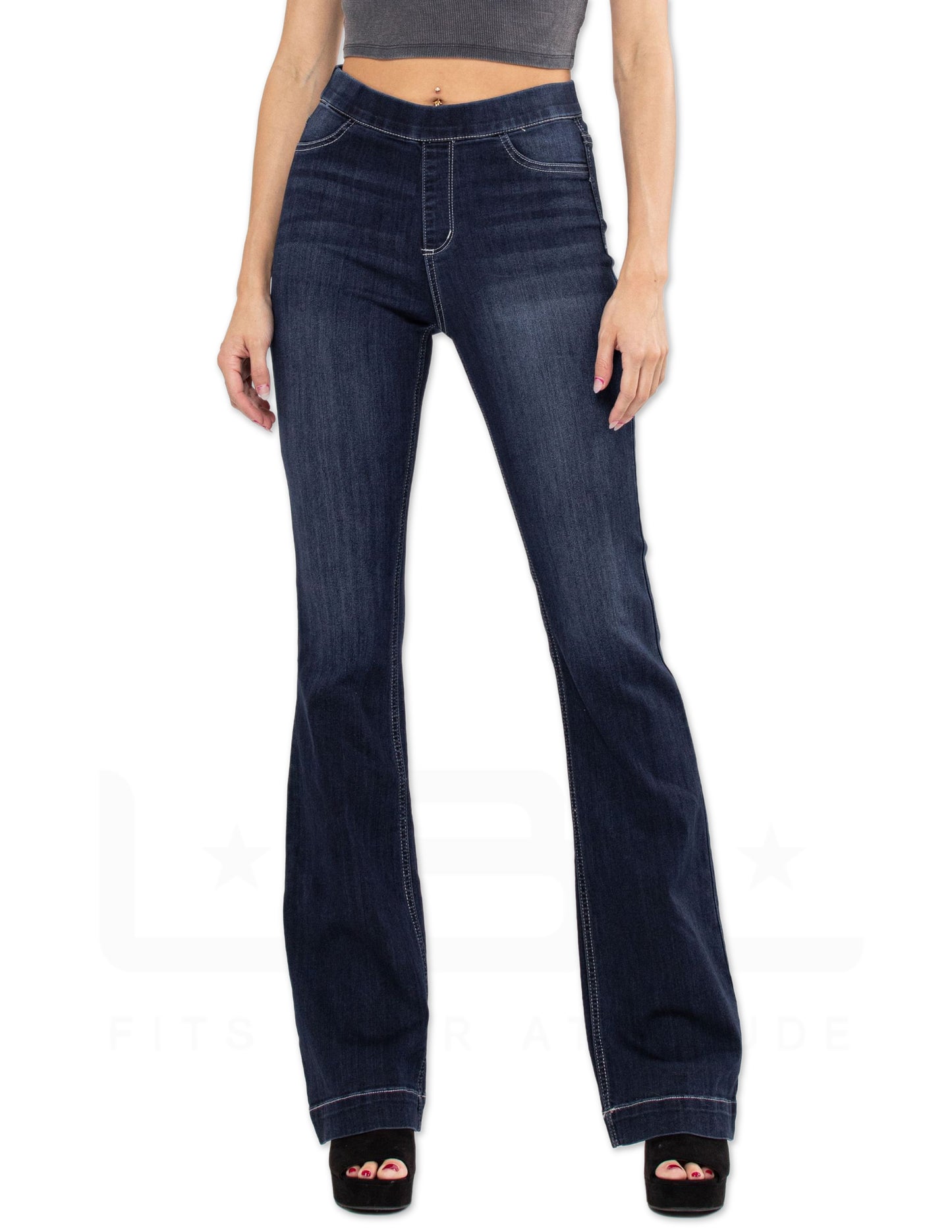 High Rise Flared Jeggings