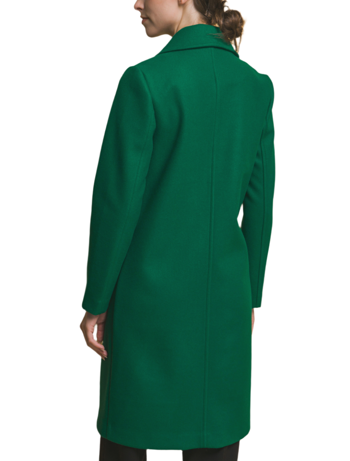 Royal Holiday Green Notched Lapel Coat