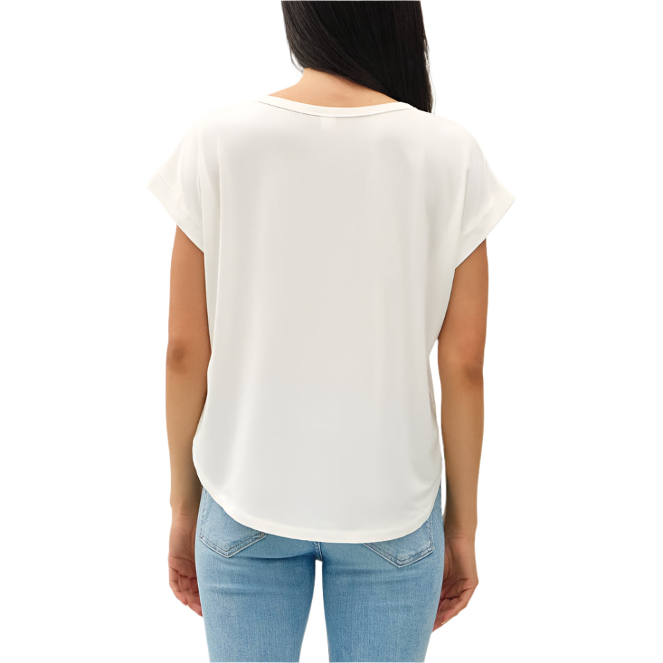 Off-White Bamboo / Modal Dolman Sleeve Tee