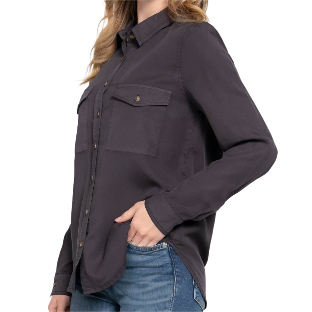 Charcoal Tencel Shirt