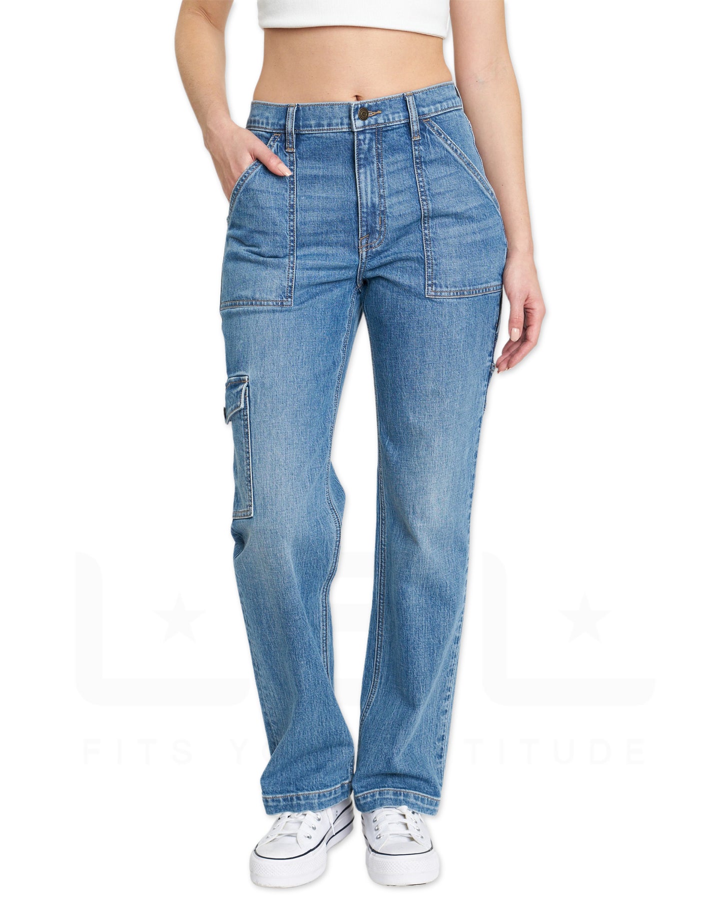 Codi High Rise Cargo Jeans