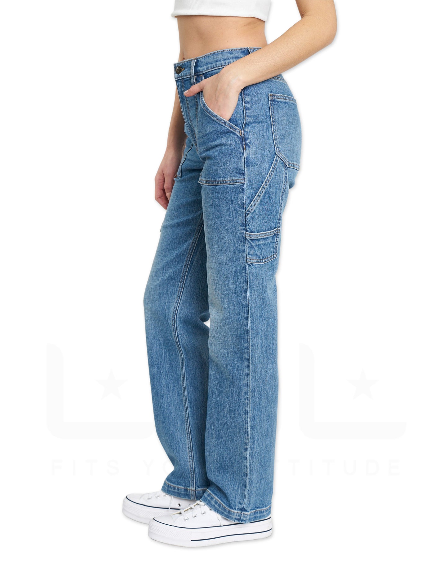 Codi High Rise Cargo Jeans