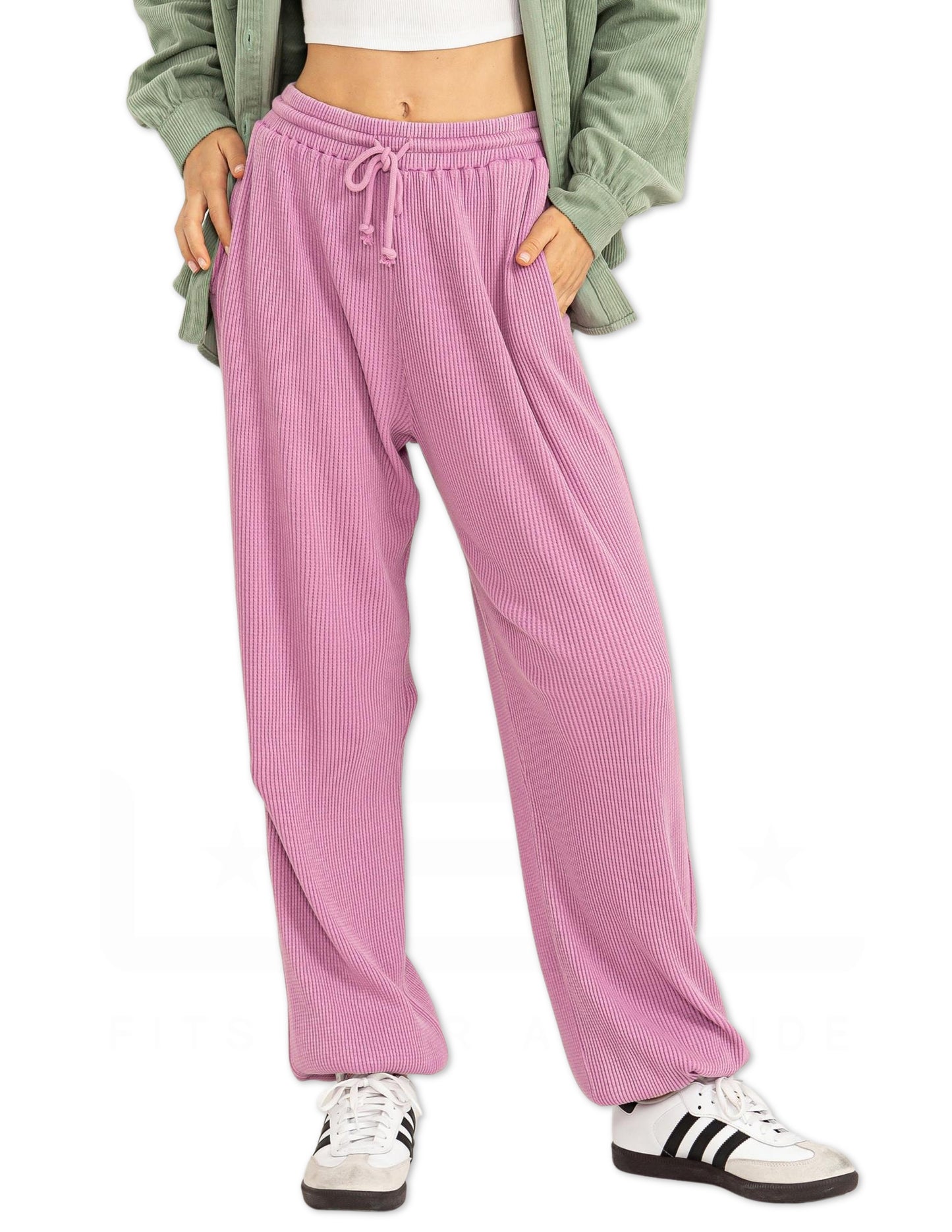 High Waist Sweatpants - Vintage Plum