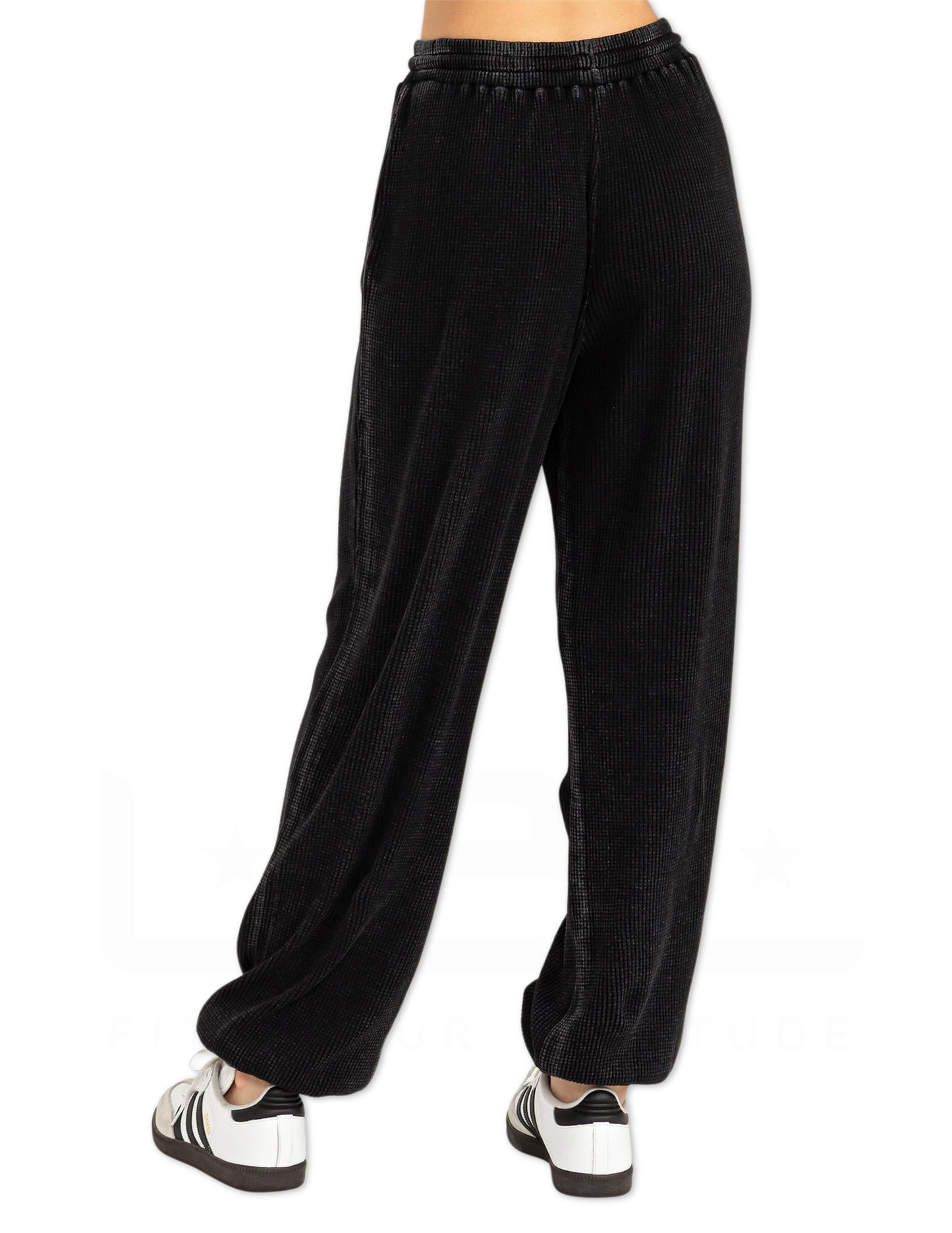 High Waist Sweatpants - Black