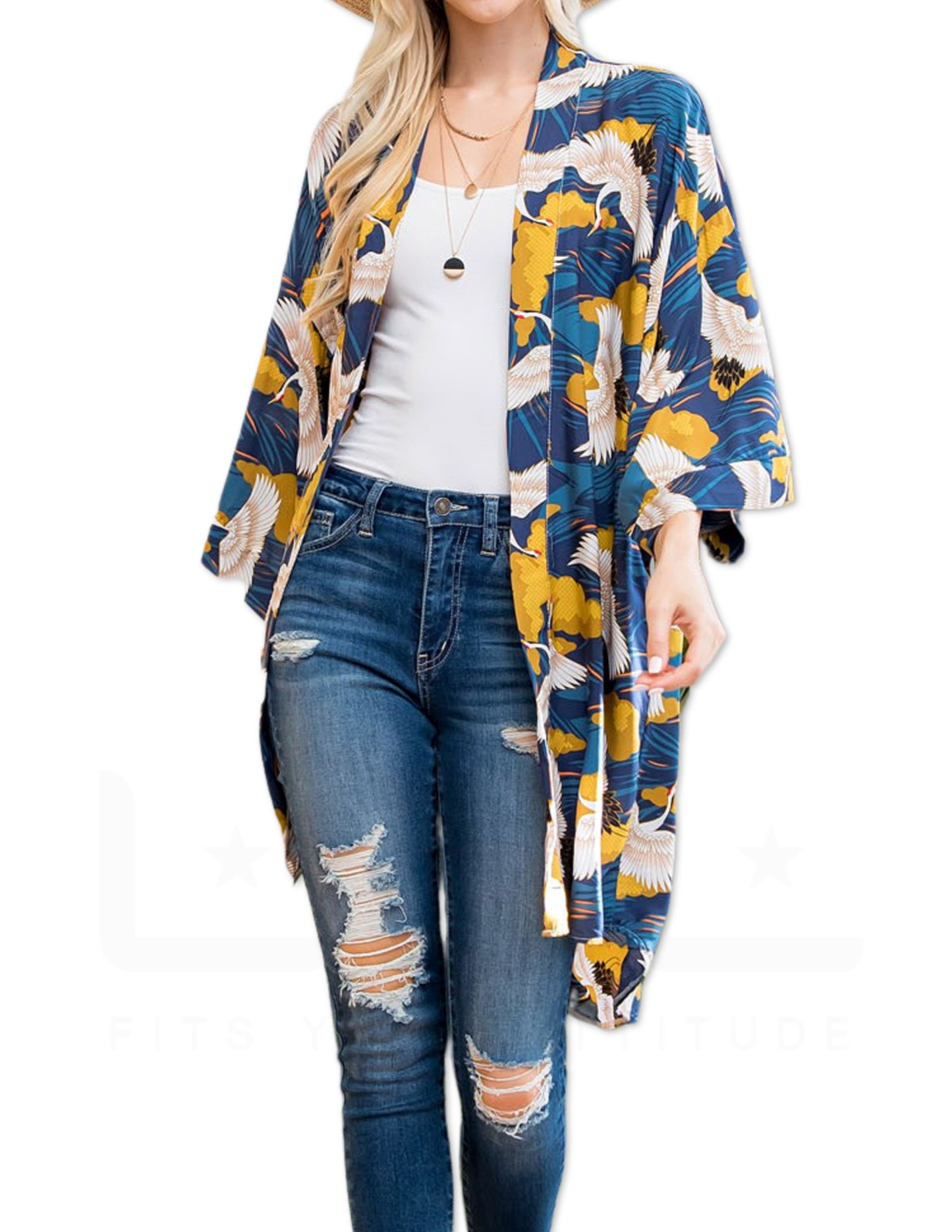 Flying Crane Kimono