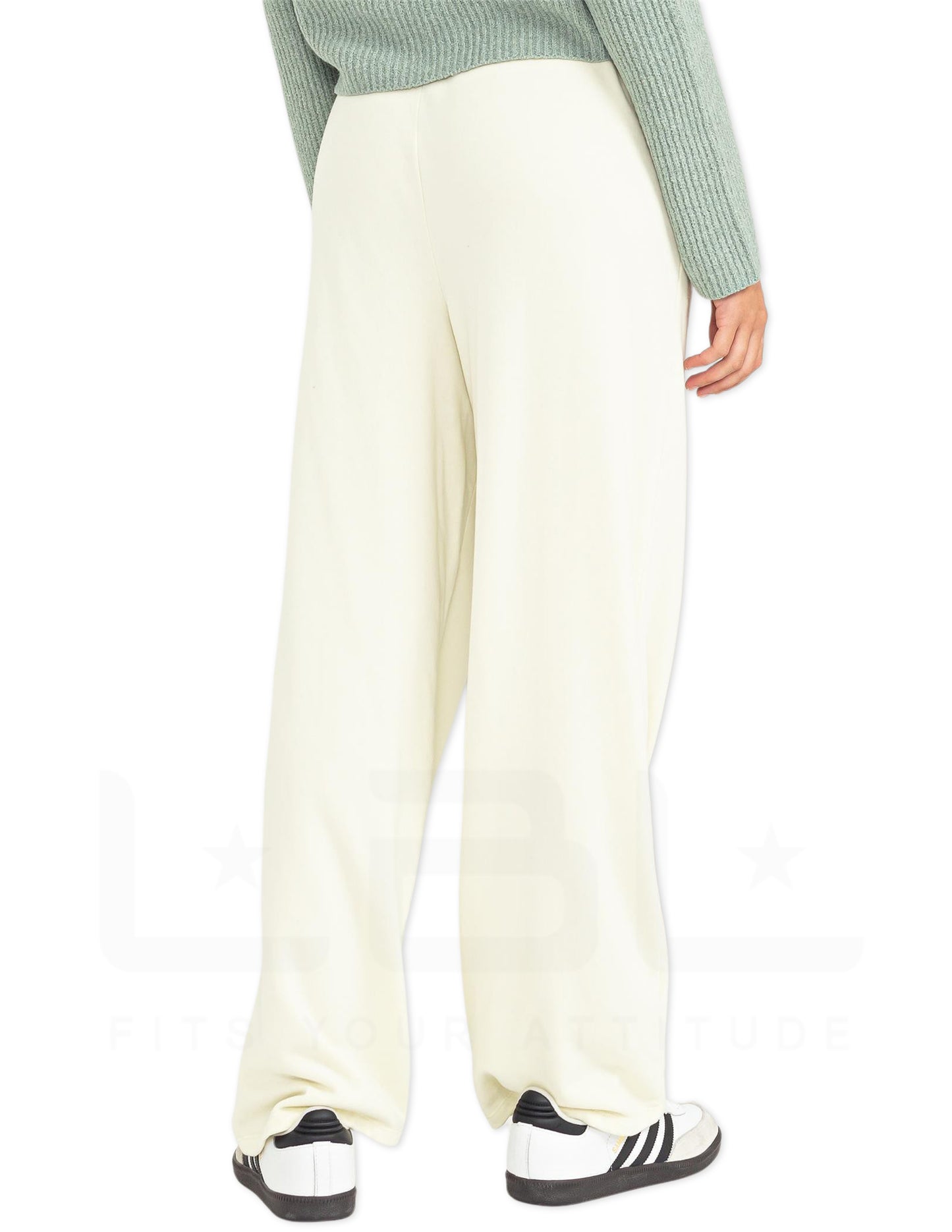 Pintuck Sweatpants - Cream