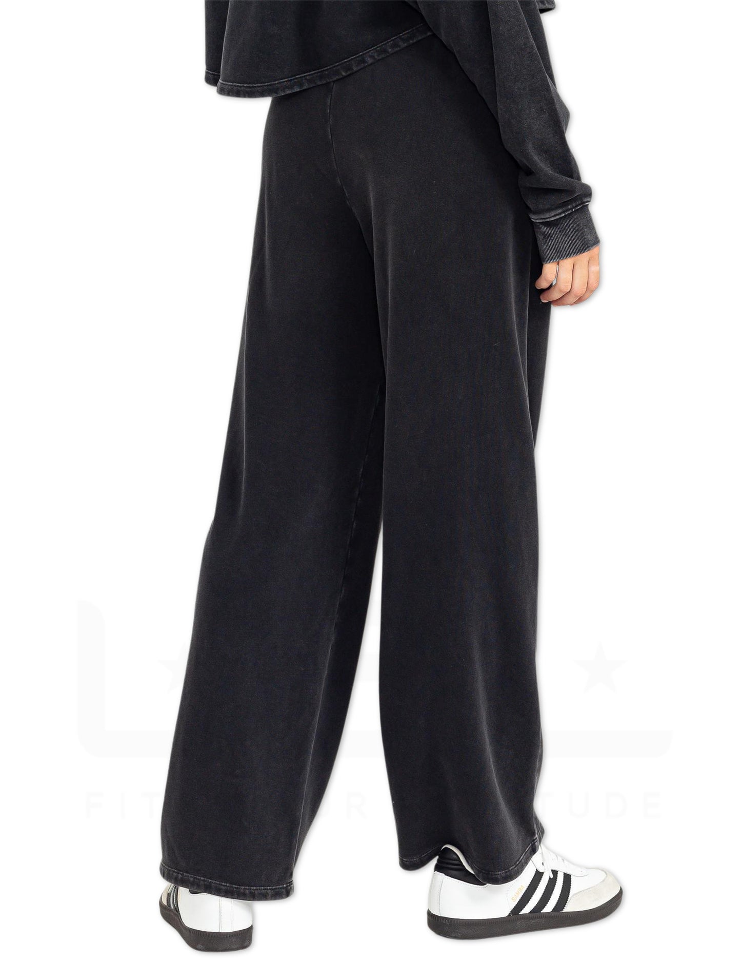 Pintuck Sweatpants - Black
