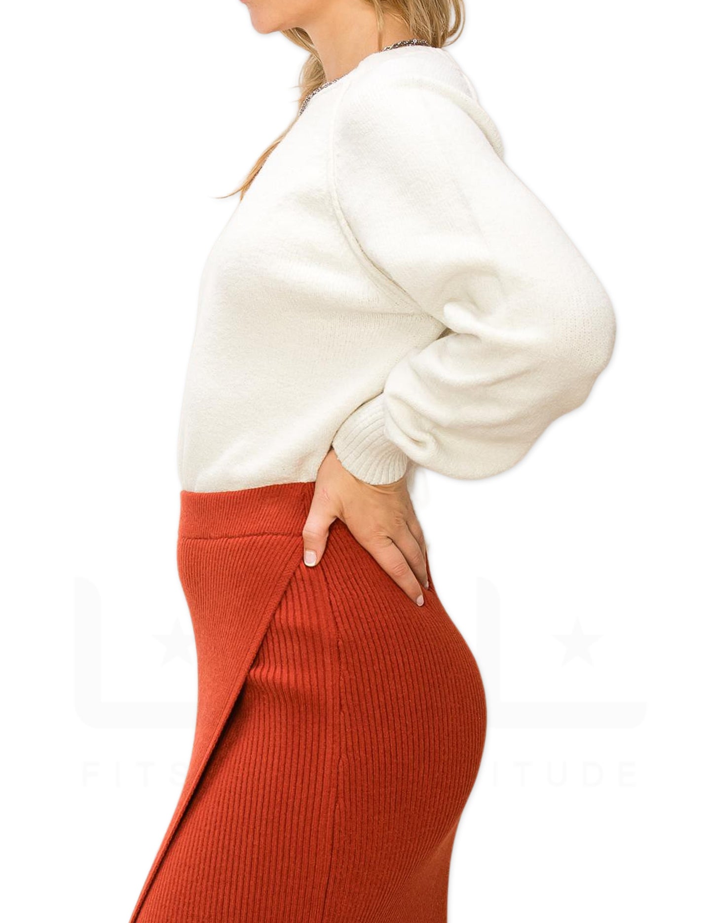 Raglan Sleeve Sweater - Cream