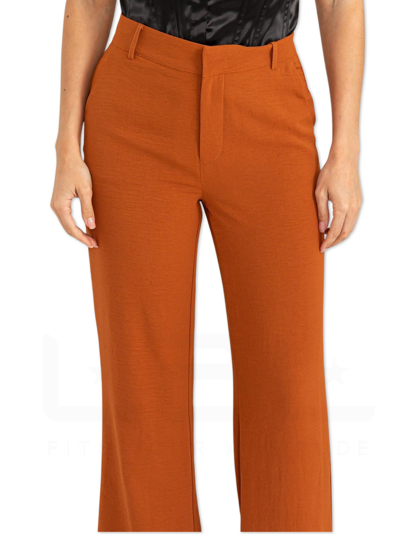 High Waist Slim Fit Pants - Sienna