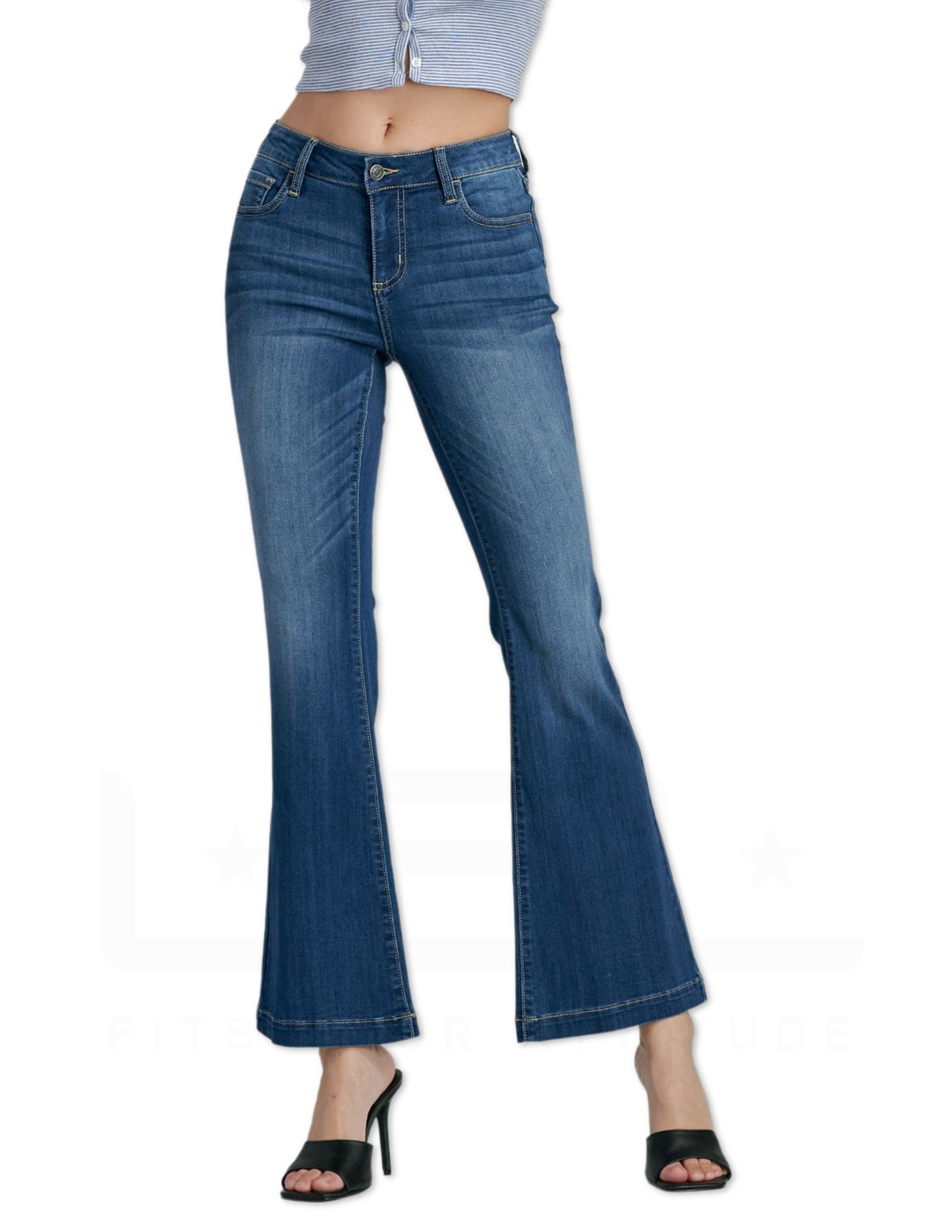 30'' Inseam Mid Rise Flare