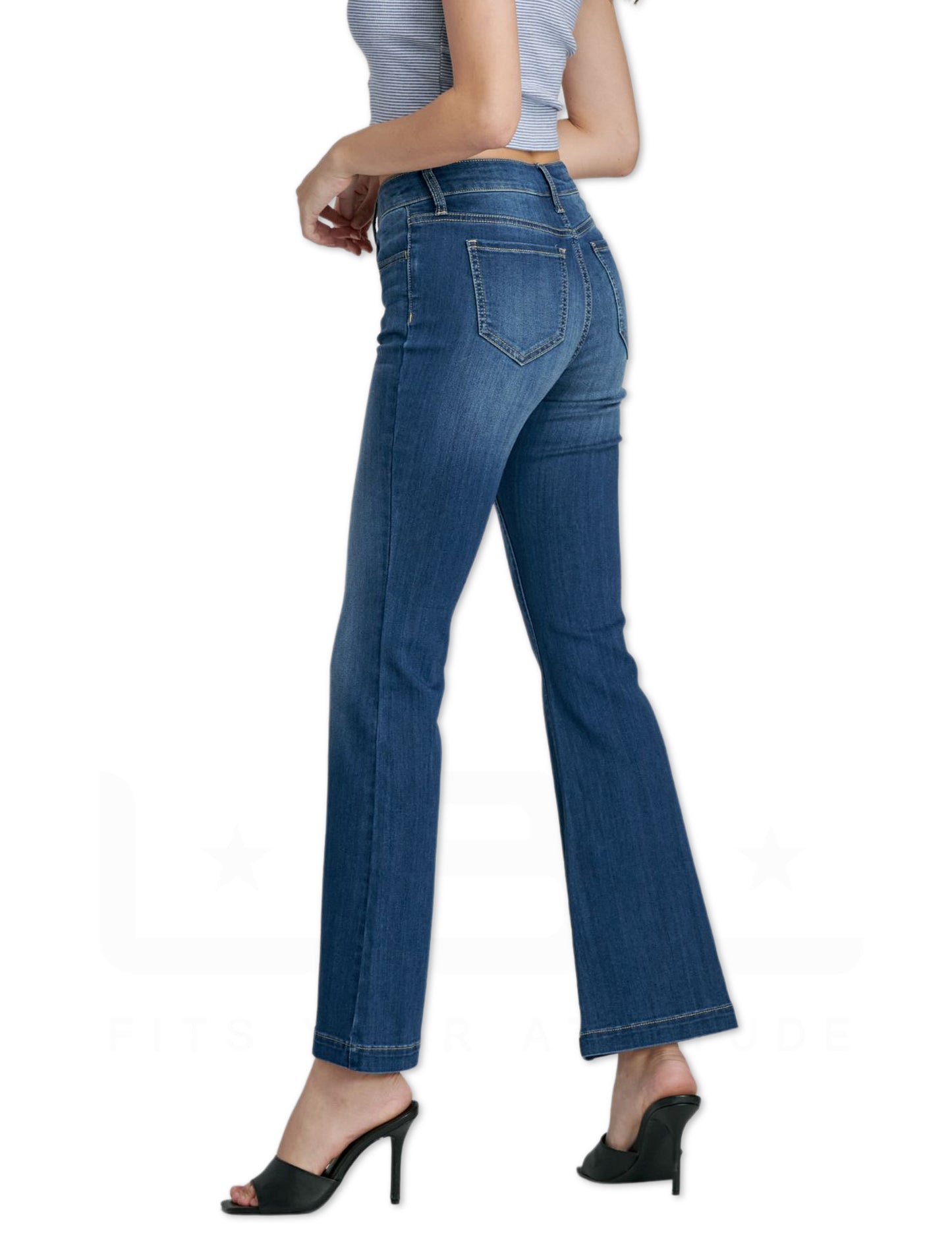 30'' Inseam Mid Rise Flare