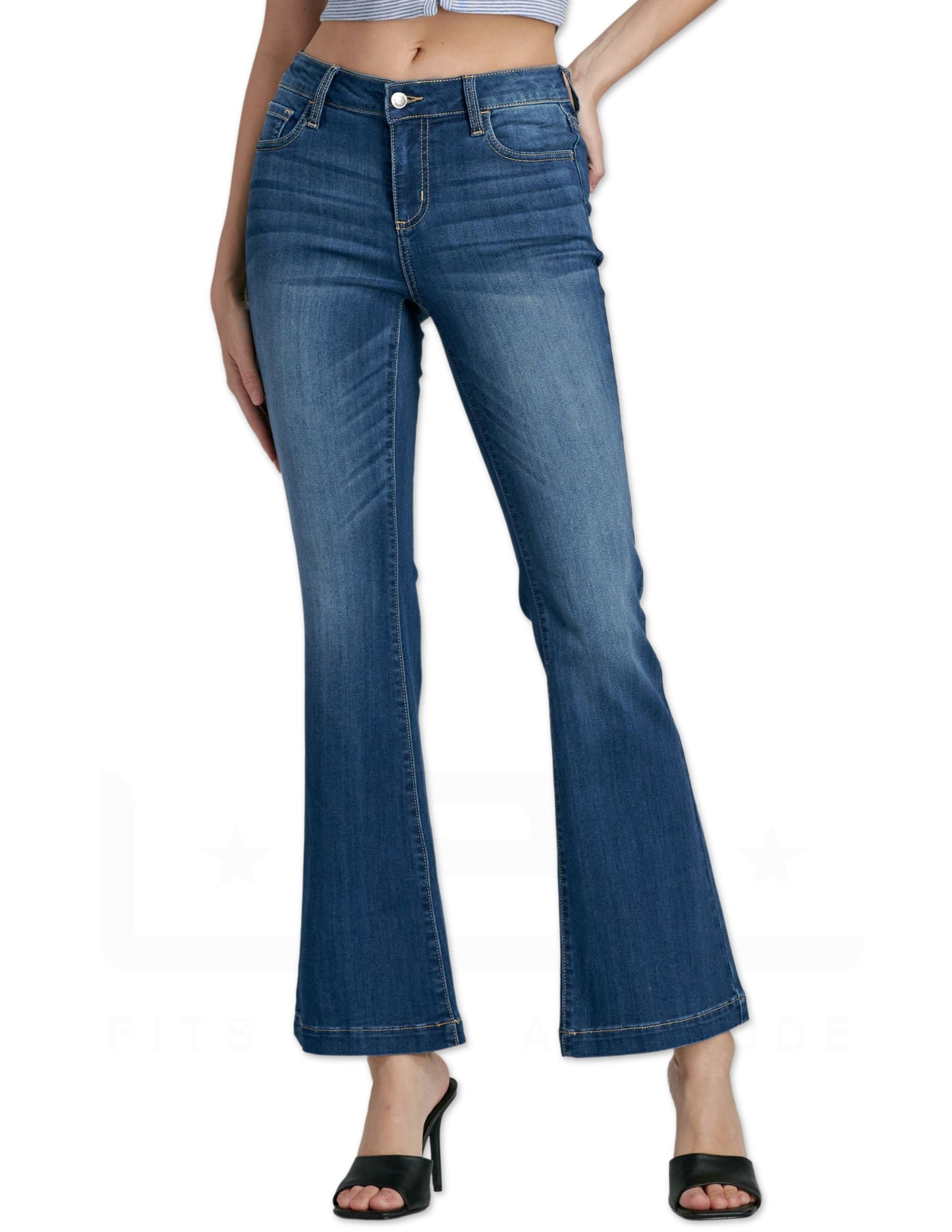 30'' Inseam Mid Rise Flare