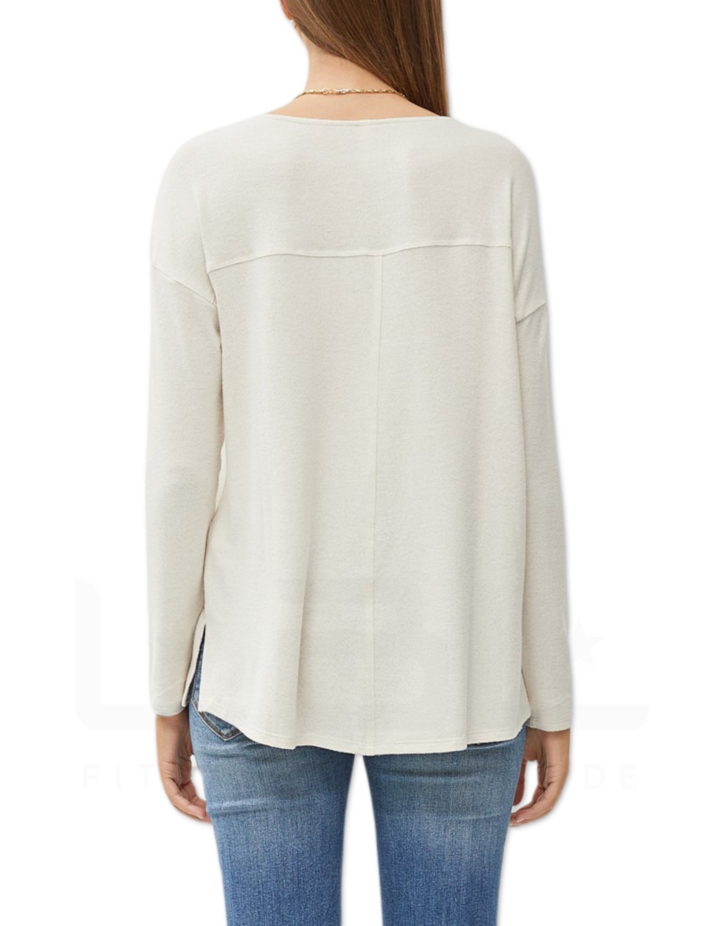 Soft Brushed Top - Oatmeal