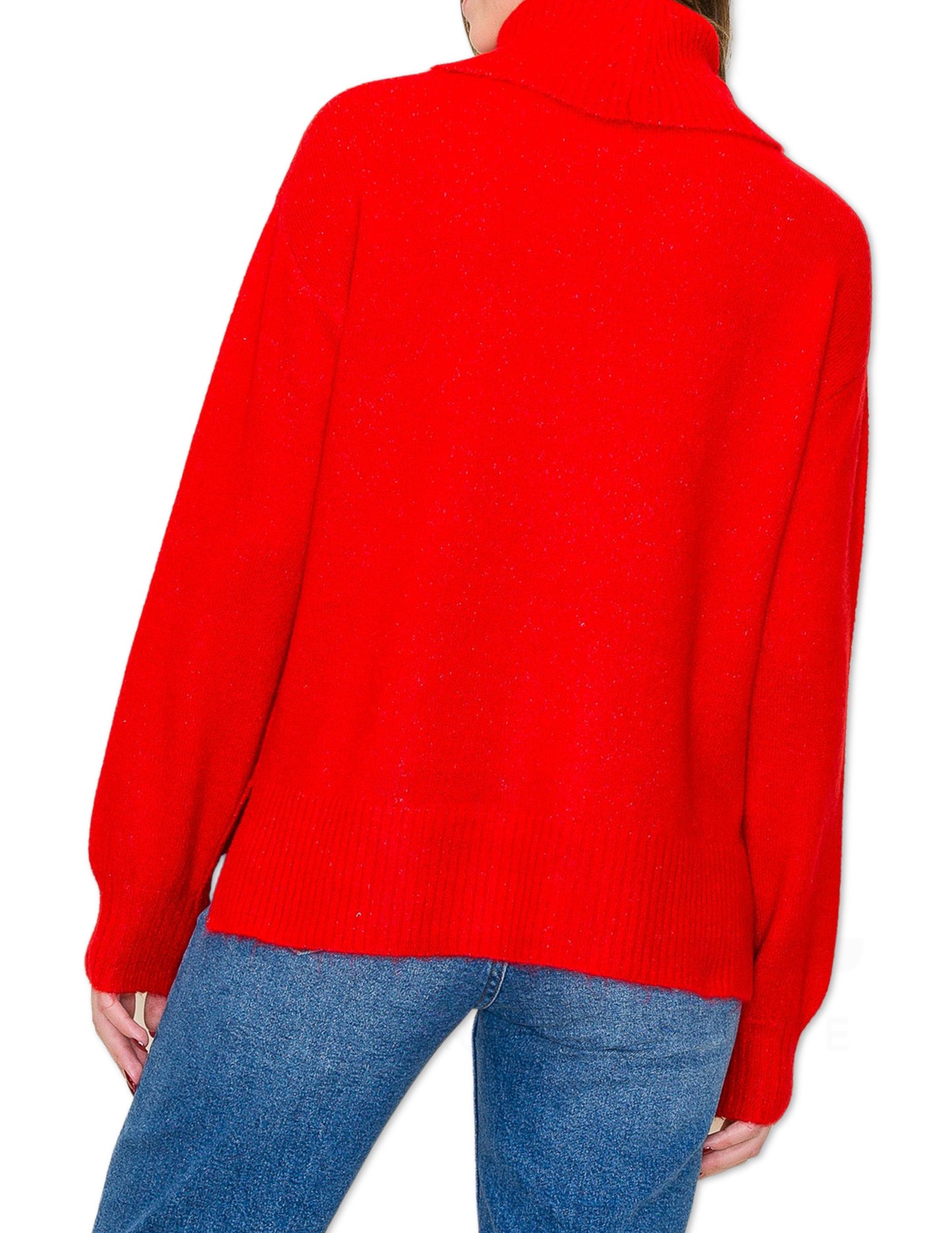 Turtle Neck Sweater - Green
