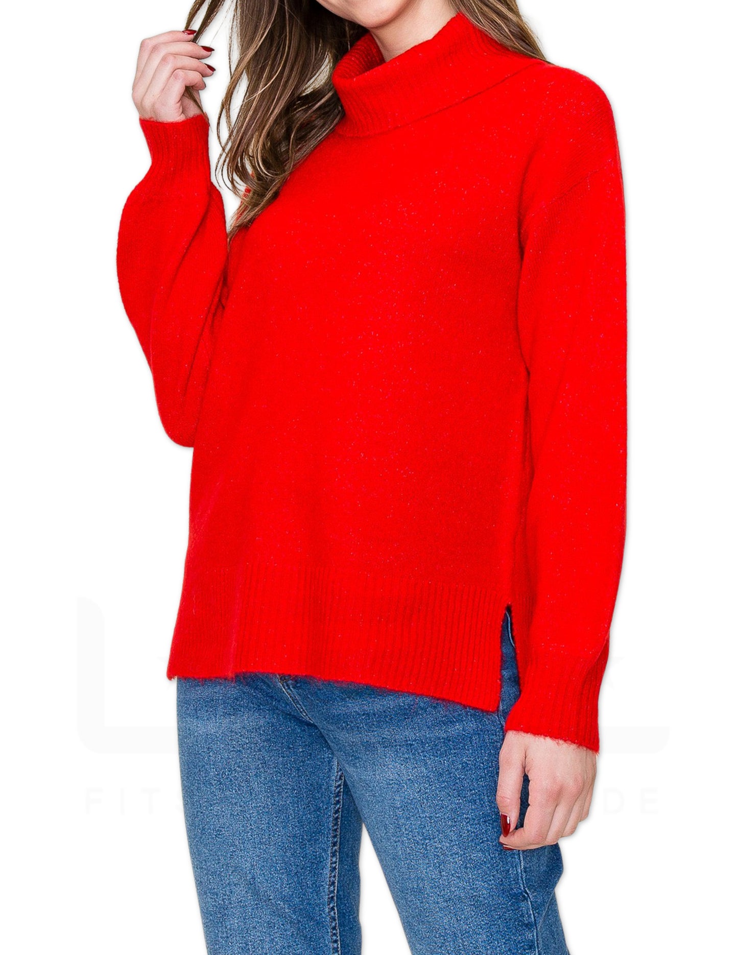 Turtle Neck Sweater - Green