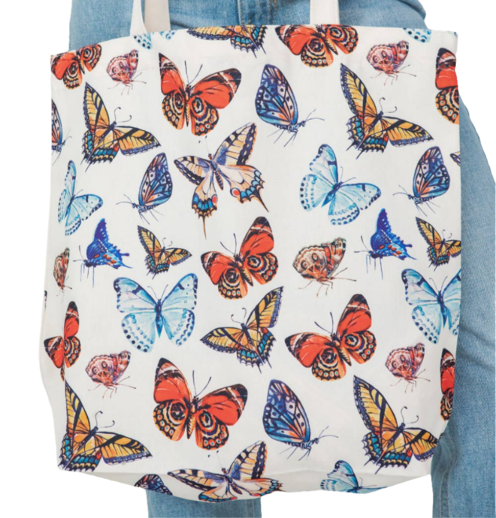 Colorful 🦋 Butterfly Canvas Tote bag