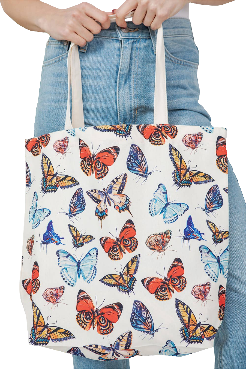 Colorful 🦋 Butterfly Canvas Tote bag