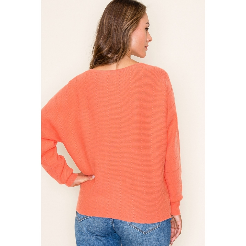 Ocean Side Coral Sweater
