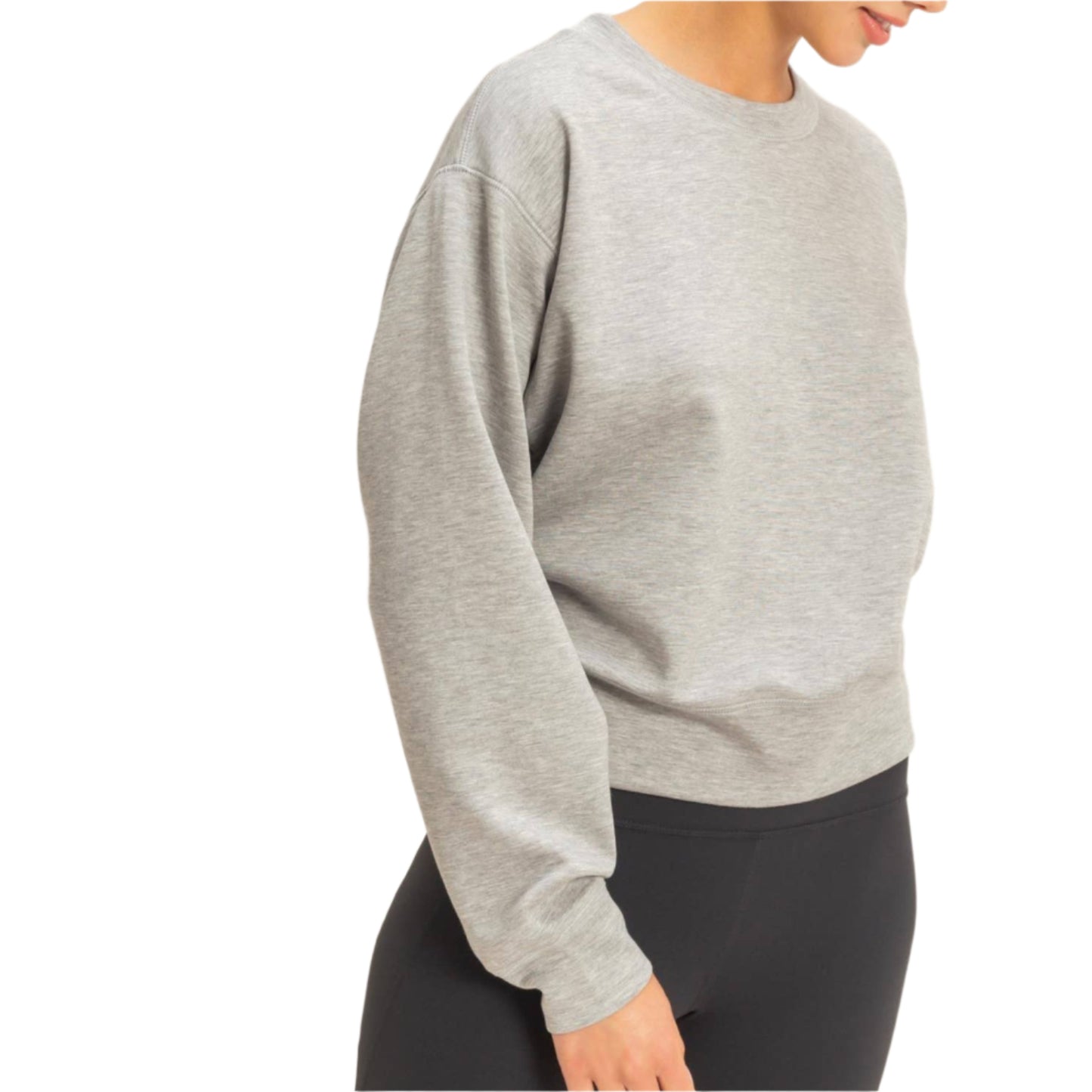 Heather Gray Classic Crew Neck Sweatshirt