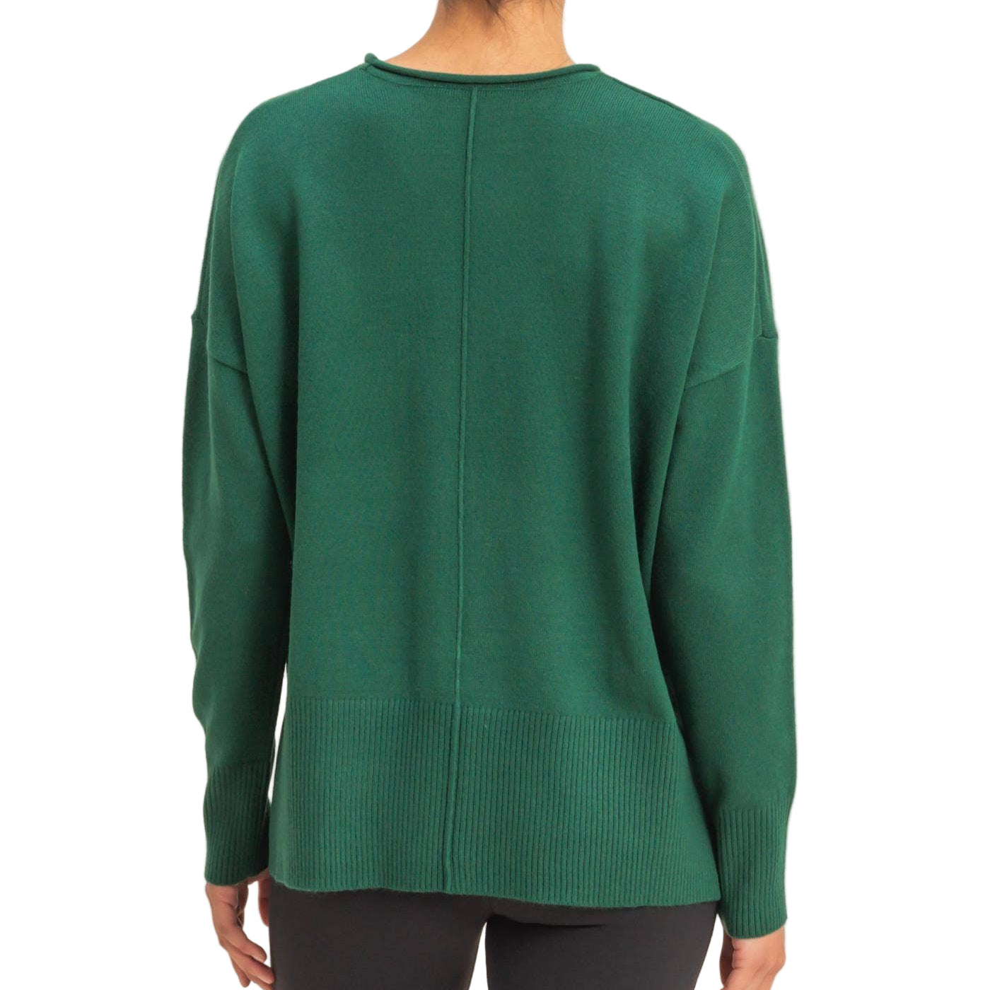 Mallard Green Round Roll Neck Sweater
