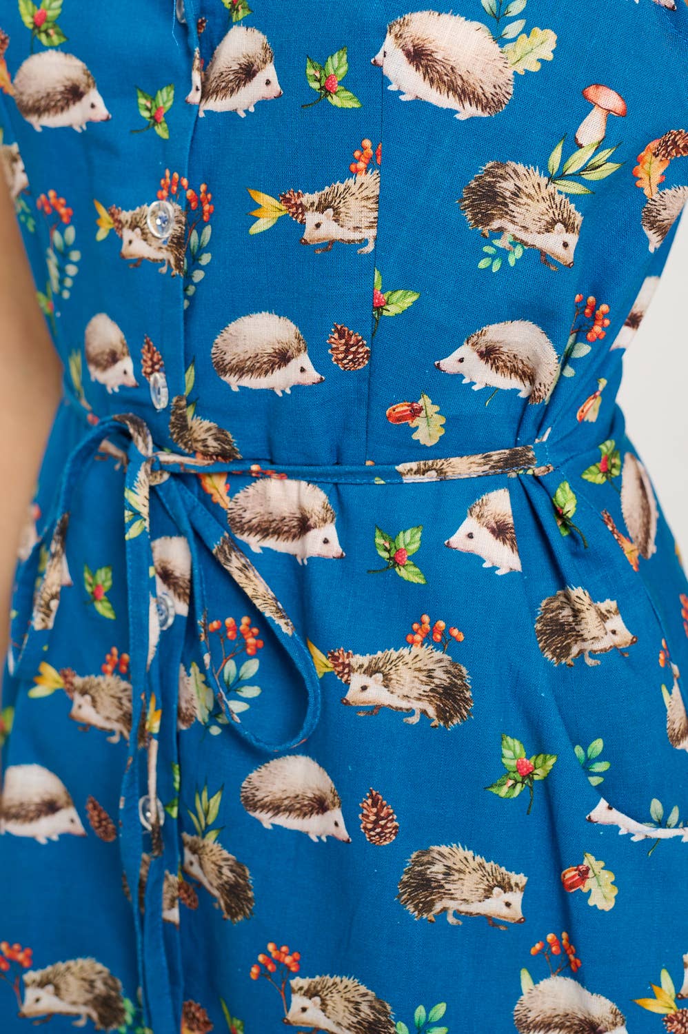 Hedgehog Mushroom Berry Dress