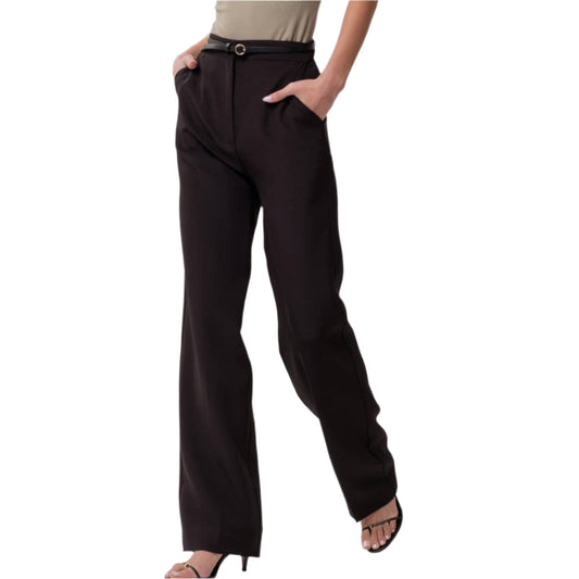 High Waist Straight Leg Dress Pants