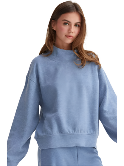 Dusty Funnel Neck Sweatshirt