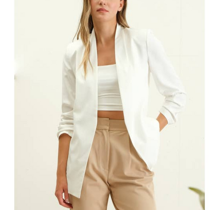 Spring White Blazer