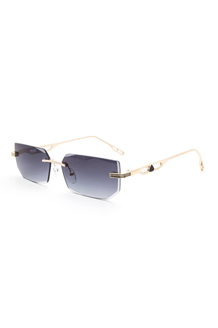 Rimless Skinny Sunglasses