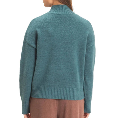 Dark Teal High Neck Sweater