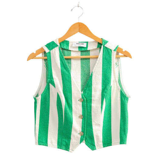 Green & White Vest