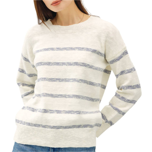 Denim Striped Spring Sweater