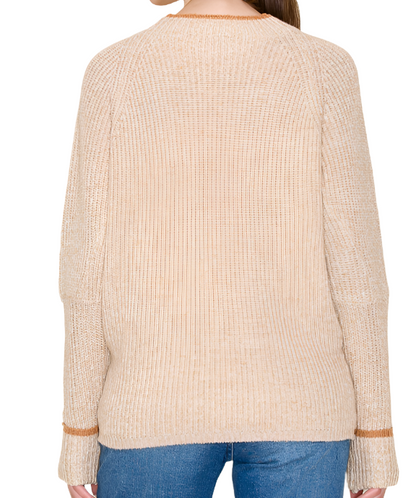 Warm blonde Contrast Sweater