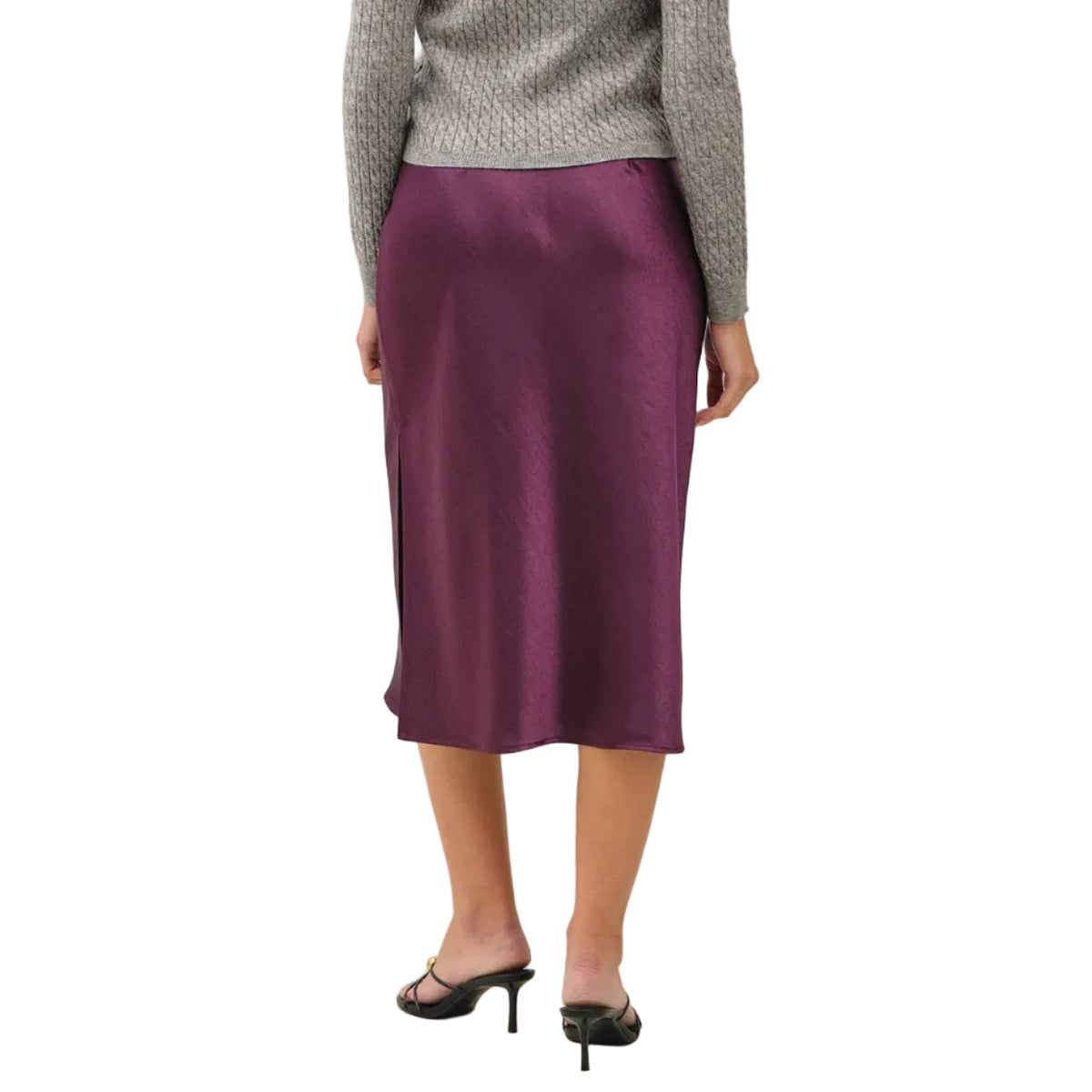 Silky Eggplant Skirt