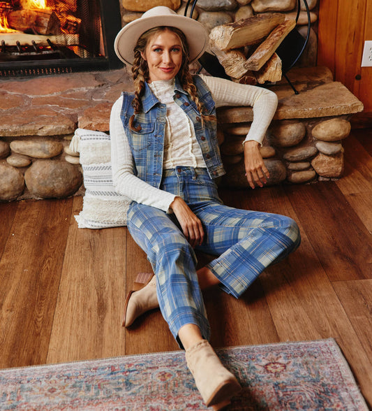 Vintage Plaid Straight Jean (Special Buy)