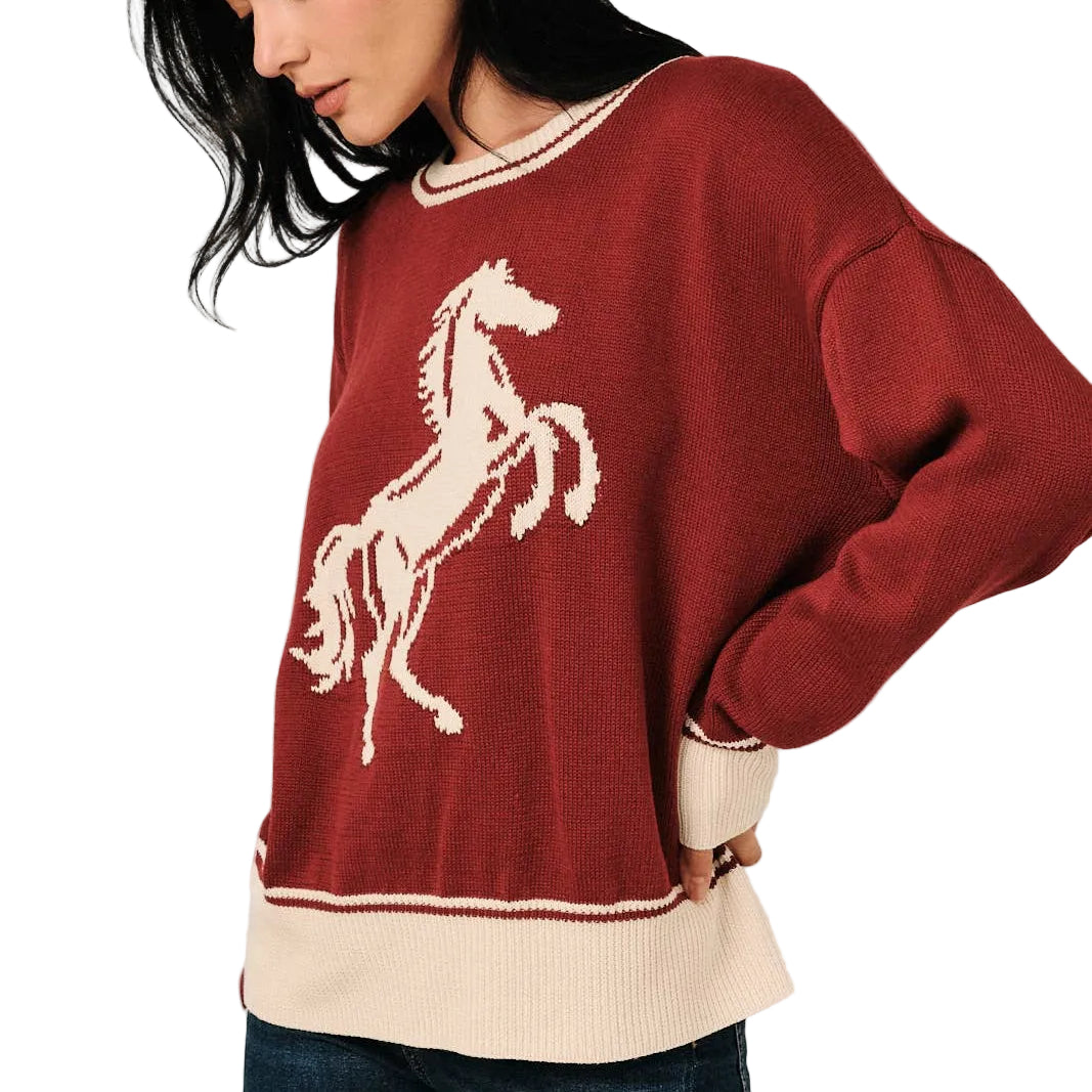 King Burgundy 🐎 Sweater