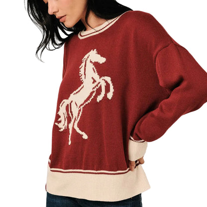 King Burgundy 🐎 Sweater