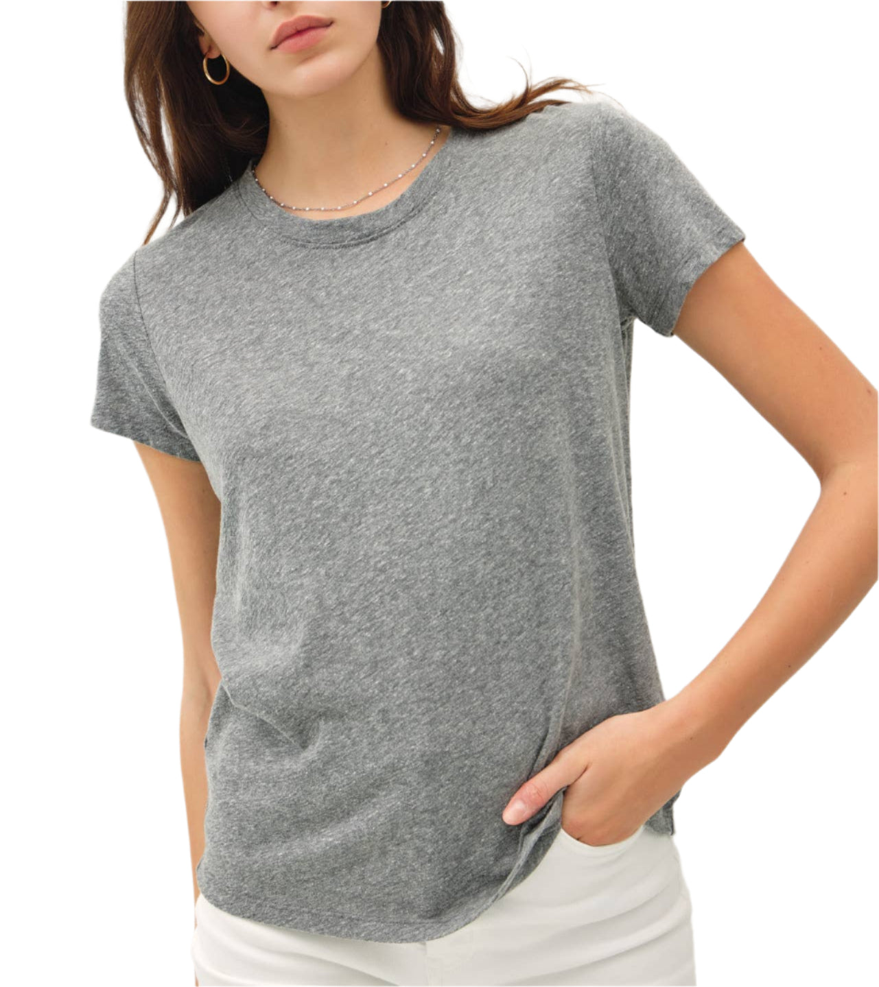 H. Grey Soft Basic Tee