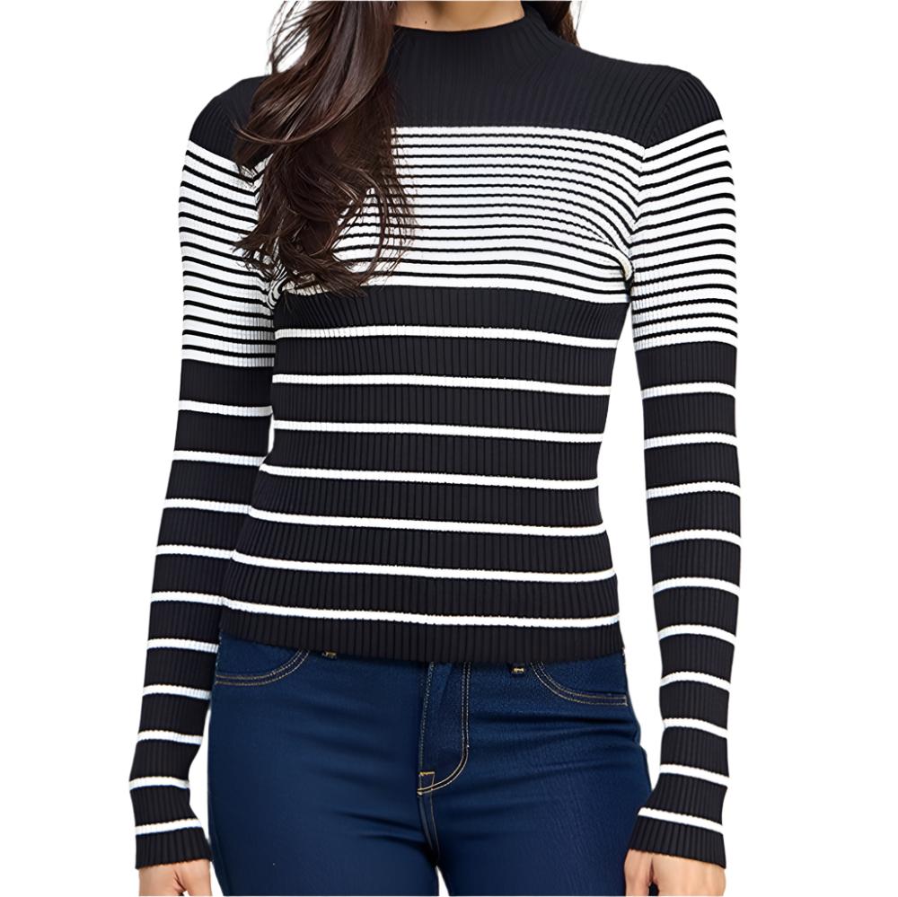 Black/White Stripe Sweater