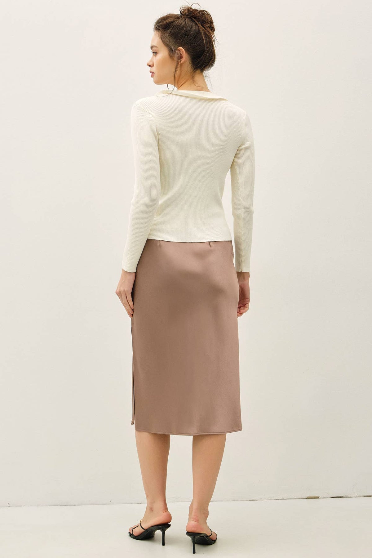 Silky Eggplant Skirt
