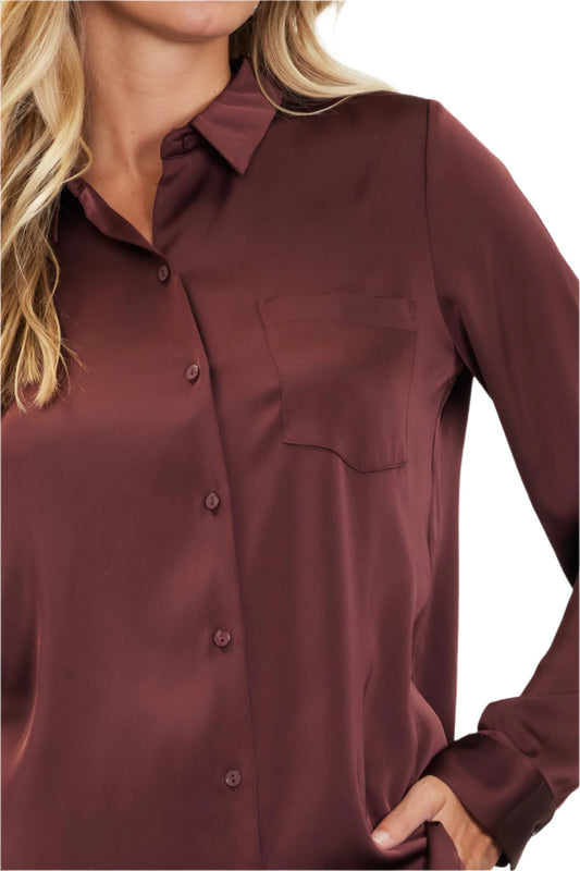 Gorgerous Dark Chocalate Blouse