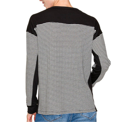 Striped Crew Neck Pullover