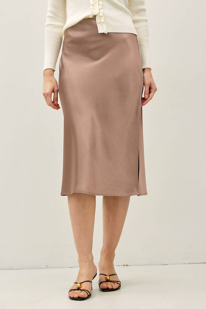 Silky Eggplant Skirt