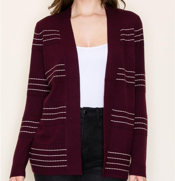 Plum Cardigan