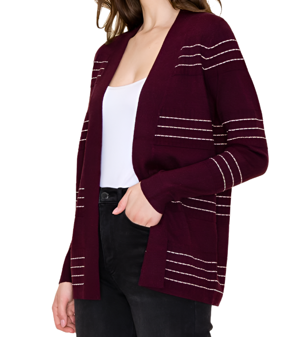 Plum Cardigan